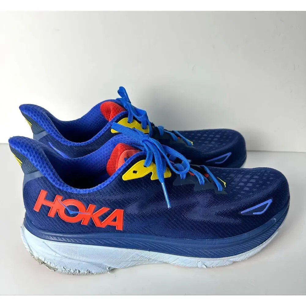 Mens Hoka Clifton 9 Running Shoes 1132210 BBDGB Bellwether Blue 11.5 2E Wide EE